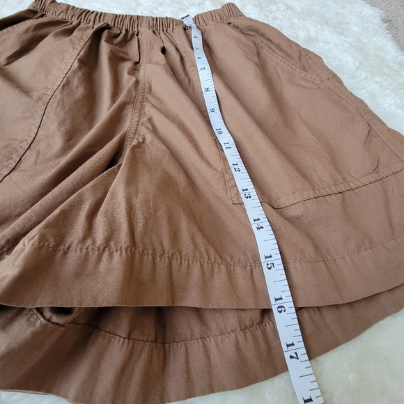 NWOT Ozma 100% Organic Cotton Poplin Juno Shorts, Almond Brown, XS - Picture 11 of 12